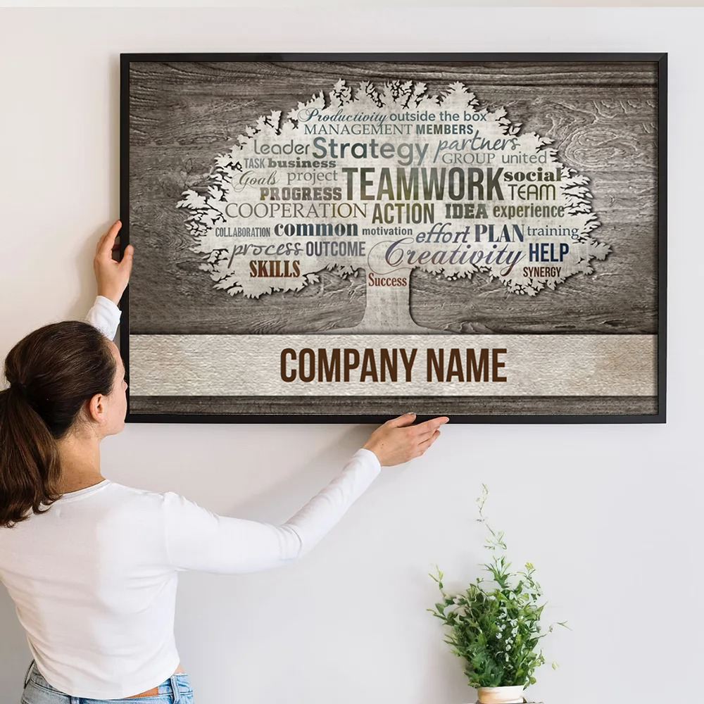 Motivational Office Wall Art - Personalized Canvas Prints - Gift For Coworkers, Office Wall Decor