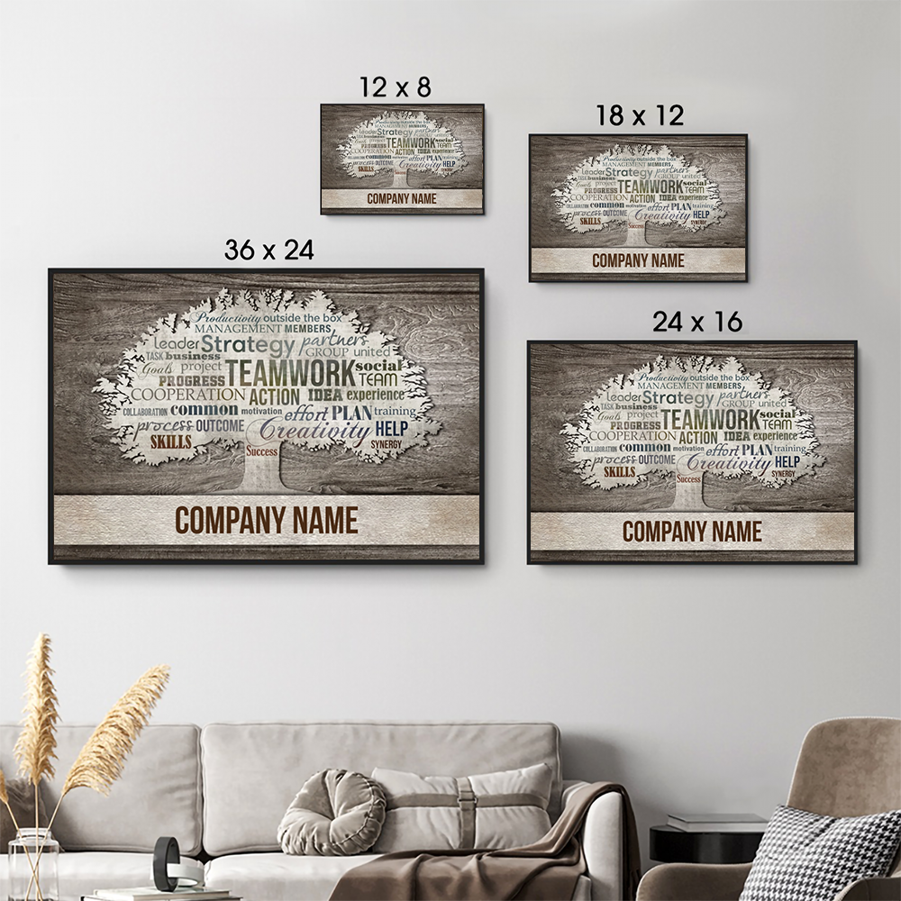 Motivational Office Wall Art - Personalized Canvas Prints - Gift For Coworkers, Office Wall Decor