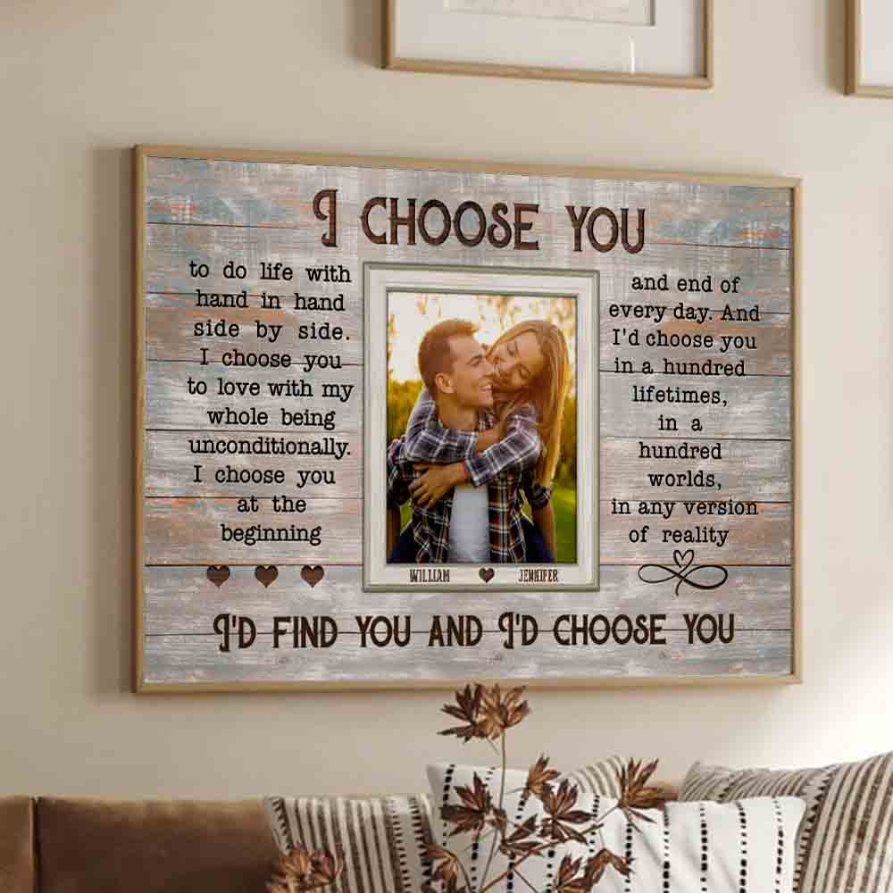 Custom Photo Couple When I Say I Love You More - Personalized Canvas Print - Gift For Her/Him, Husband/Wife, Couples on Anniversary, Valentine's Day