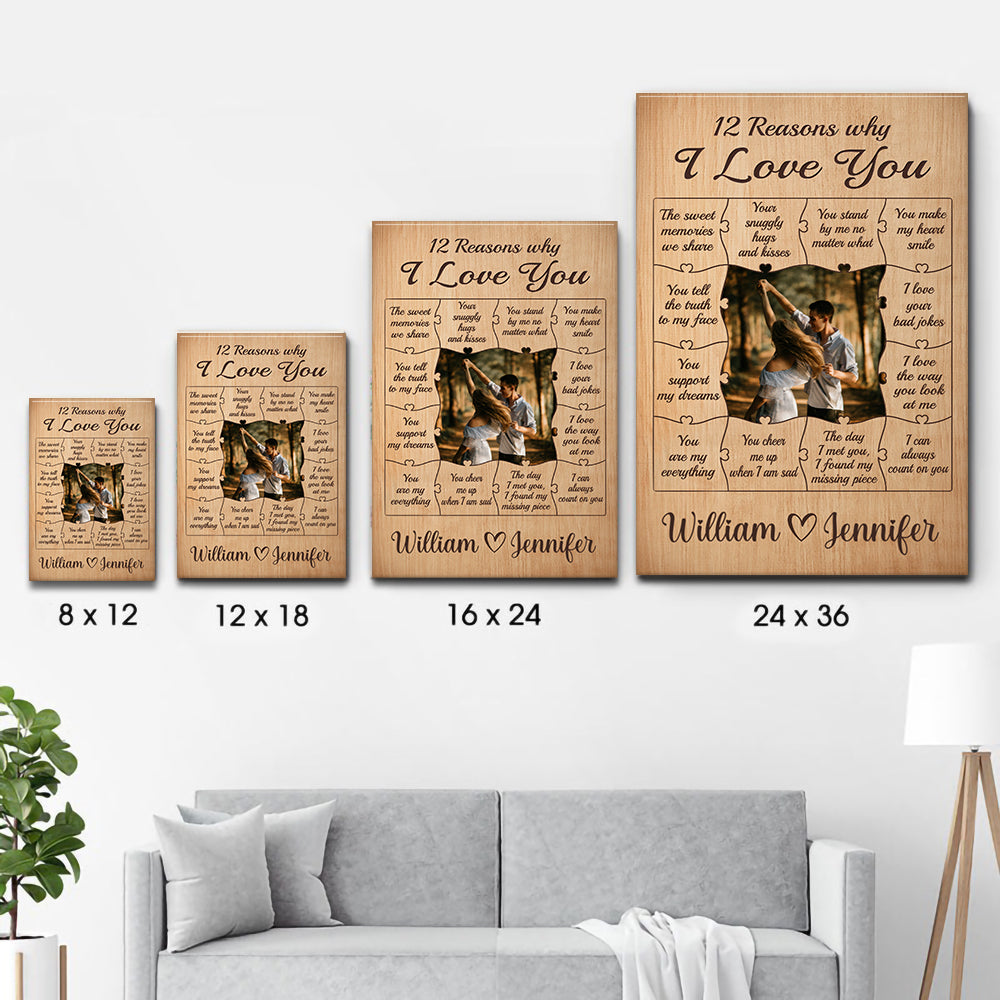 Custom Photo The Sweet Memories We Share Couple - Personalized Canvas Prints - Gift For Her/Him, Wife/Husband, Girlfriend/Boyfriend on Anniversary, Valentine's Day