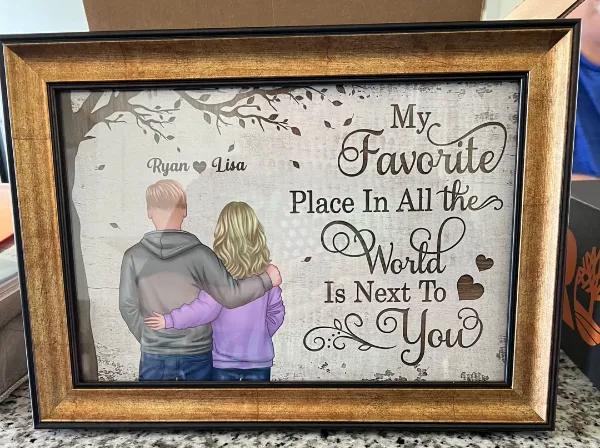 Favorite Place In The World Couple - Personalized Canvas - Gift For Her/Him, Husband/Wife, Couples on Anniversary, Valentine's Day