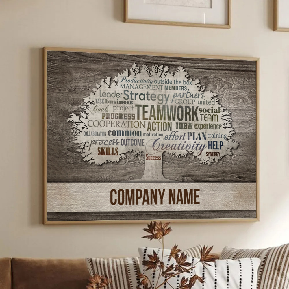 Motivational Office Wall Art - Personalized Canvas Prints - Gift For Coworkers, Office Wall Decor