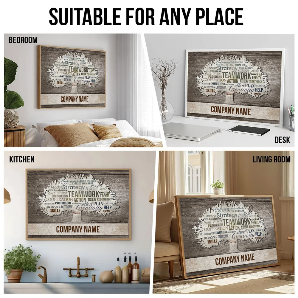 Motivational Office Wall Art - Personalized Canvas Prints - Gift For Coworkers, Office Wall Decor