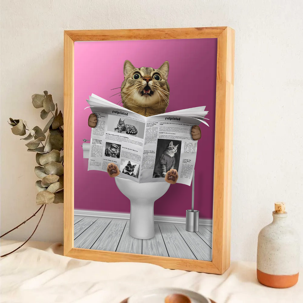 Custom Photo Important meeting Cat Lovers - Personalized Canvas Prints - Gift for Dog Lovers, Cat Lovers, Pet Lovers