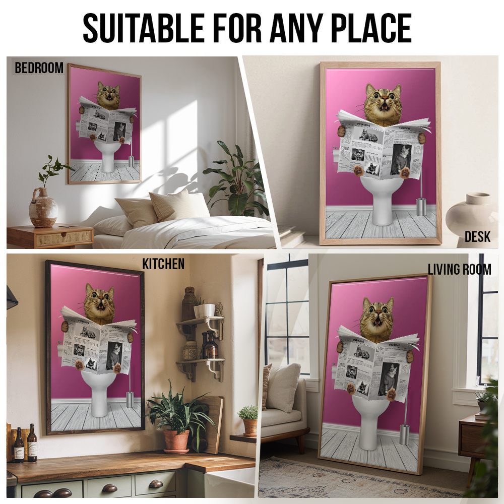 Custom Photo Important meeting Cat Lovers - Personalized Canvas Prints - Gift for Dog Lovers, Cat Lovers, Pet Lovers