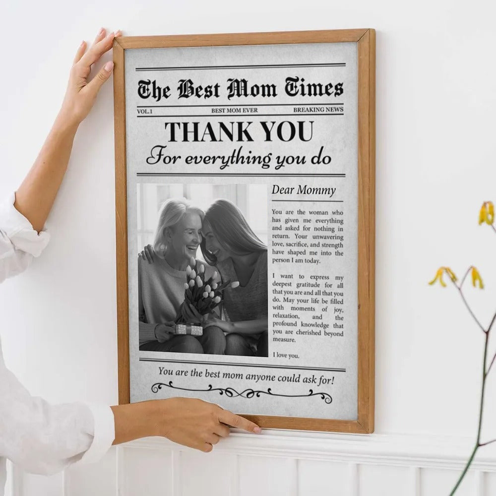 Custom Photo A Mother’s Love Is My Greatest Blessing - Personalized Canvas Print - Gift For Mom, Mother's Day