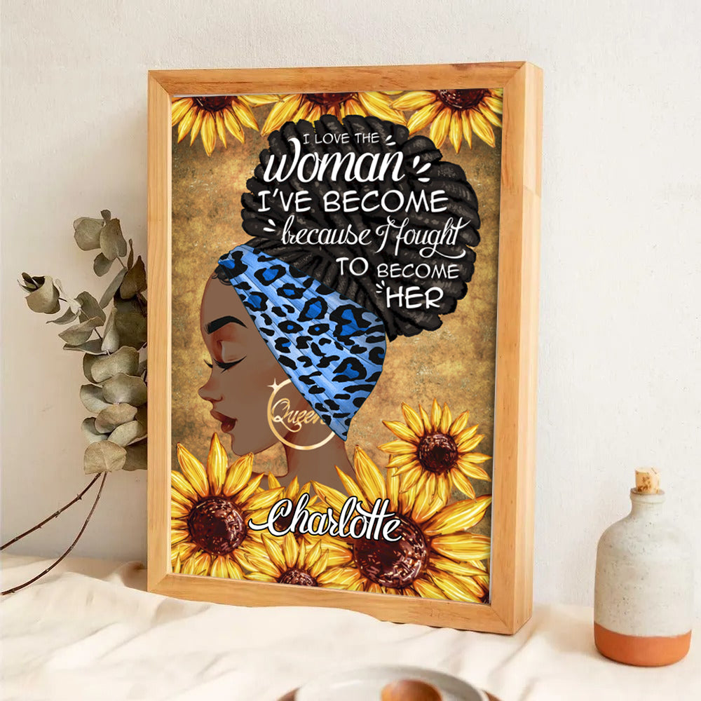 I Am The Storm - Personalized Canvas Print - Gift for Black Woman, Black Girl, African American, Black History Month, Juneteenth