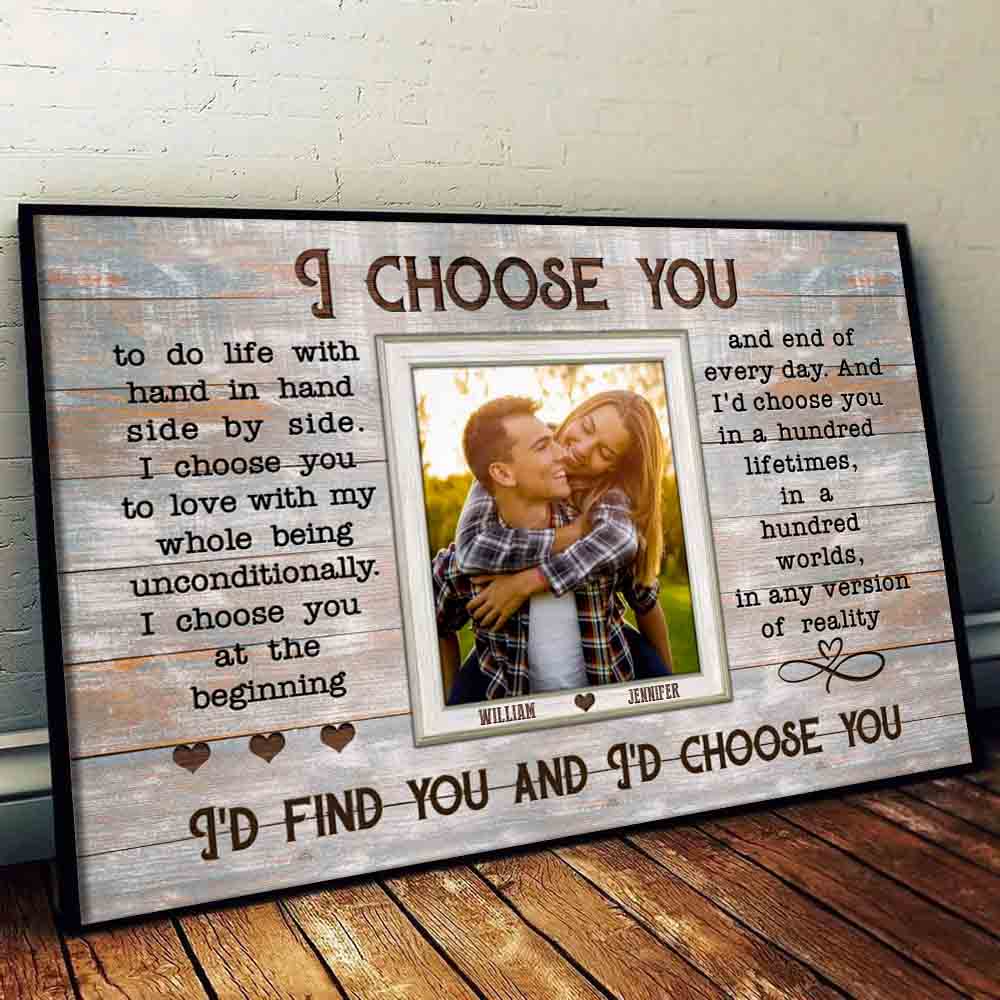 Custom Photo Couple When I Say I Love You More - Personalized Canvas Print - Gift For Her/Him, Husband/Wife, Couples on Anniversary, Valentine's Day