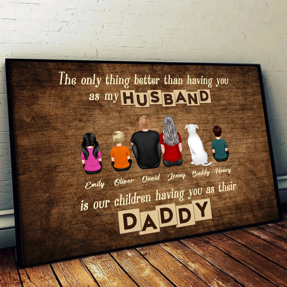 The Only Thing Better Than - Personalized Canvas - Gift For Family Members, Mom and Dad