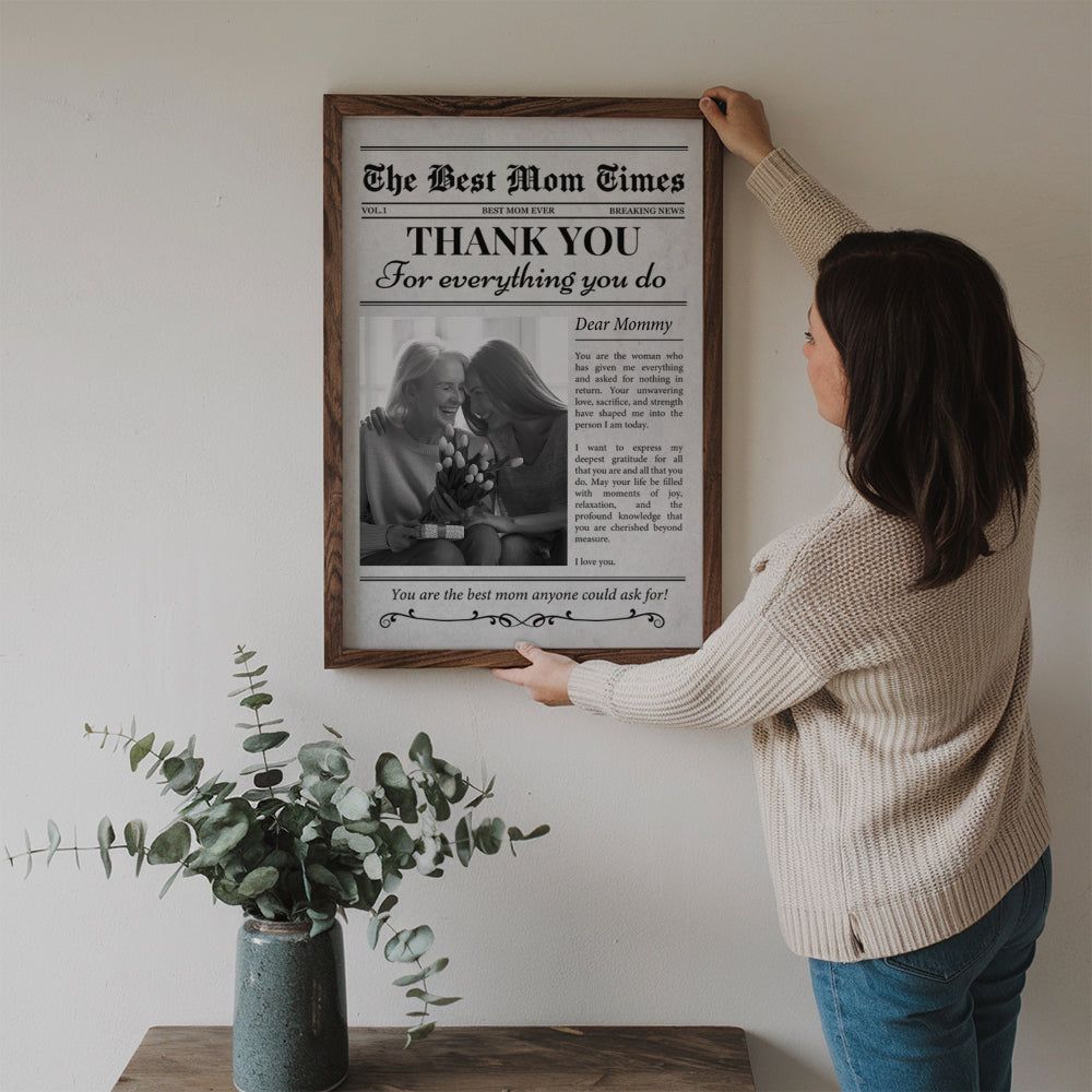 Custom Photo A Mother’s Love Is My Greatest Blessing - Personalized Canvas Print - Gift For Mom, Mother's Day