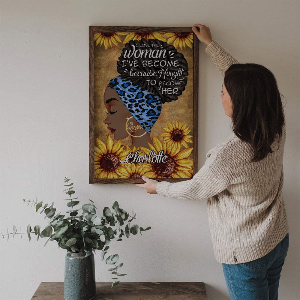 I Am The Storm - Personalized Canvas Print - Gift for Black Woman, Black Girl, African American, Black History Month, Juneteenth