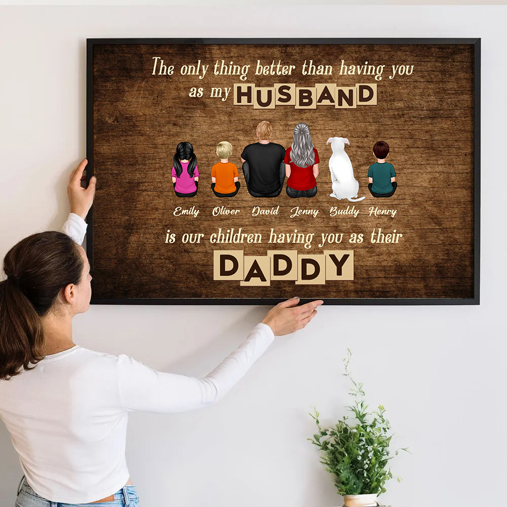 The Only Thing Better Than - Personalized Canvas - Gift For Family Members, Mom and Dad
