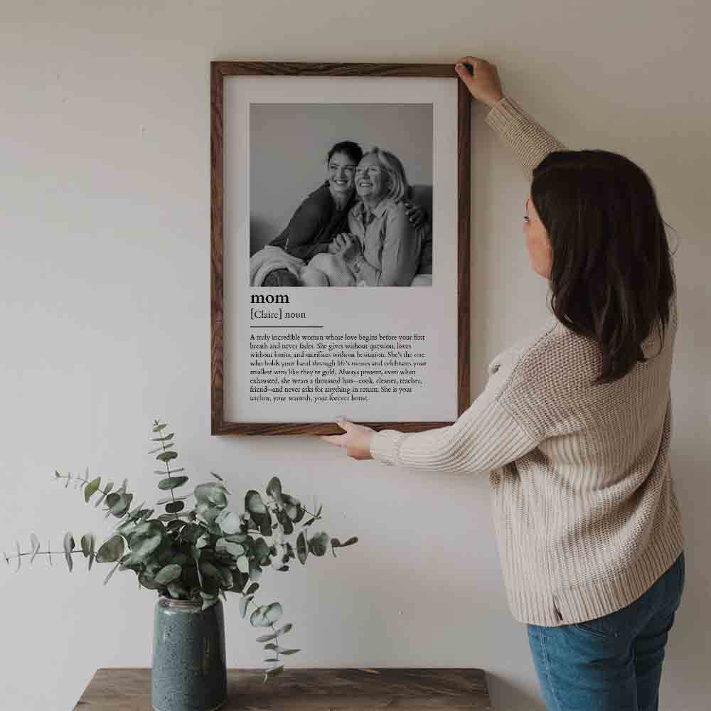 Custom Photo Mom Definition - Personalized Canvas Prints - Mother's Day Gift For Mom, Mum, Mommy