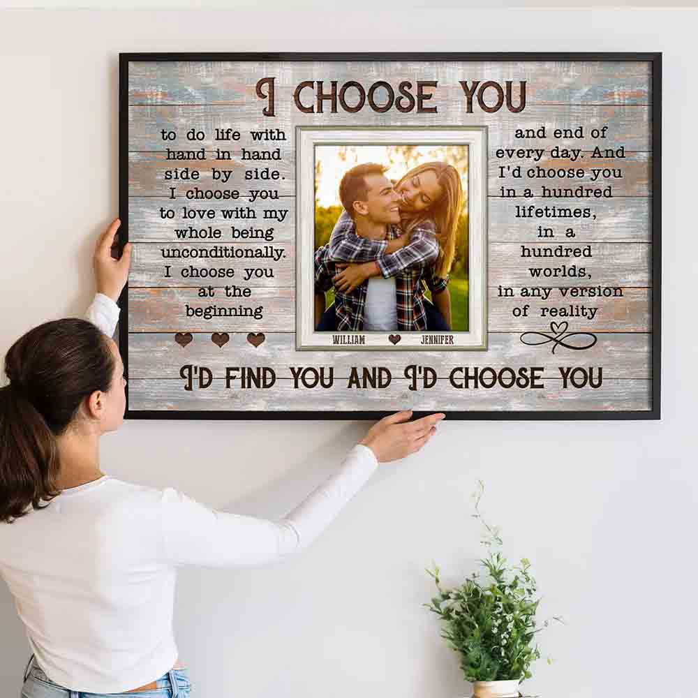 Custom Photo Couple When I Say I Love You More - Personalized Canvas Print - Gift For Her/Him, Husband/Wife, Couples on Anniversary, Valentine's Day