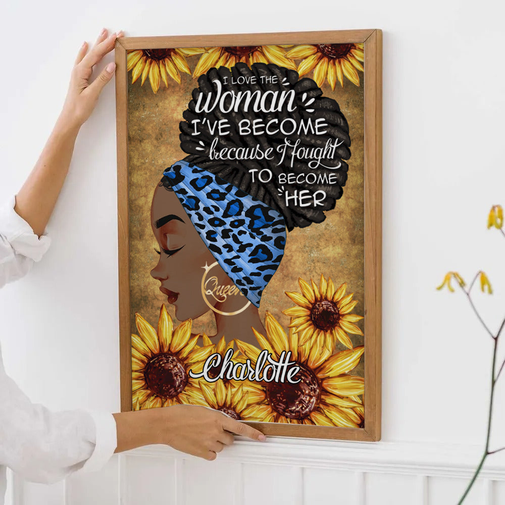 I Am The Storm - Personalized Canvas Print - Gift for Black Woman, Black Girl, African American, Black History Month, Juneteenth