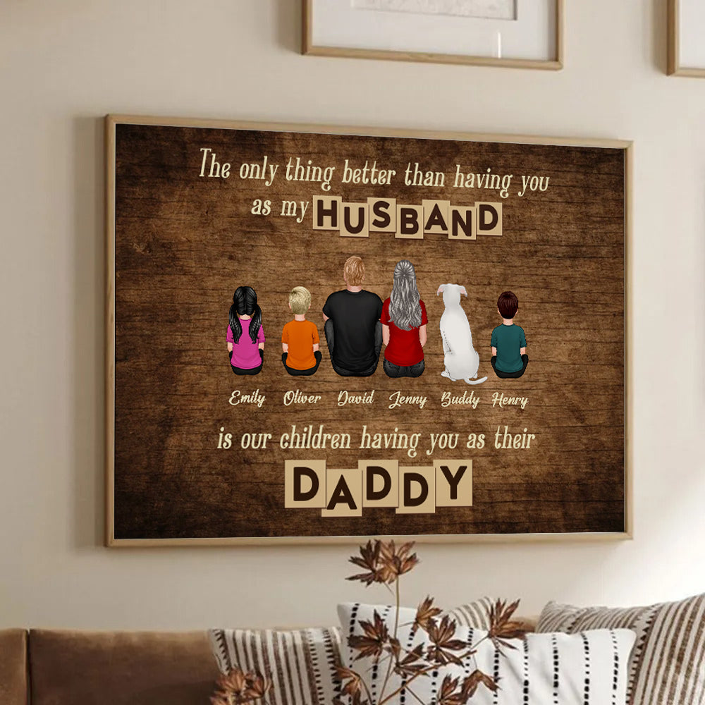 The Only Thing Better Than - Personalized Canvas - Gift For Family Members, Mom and Dad