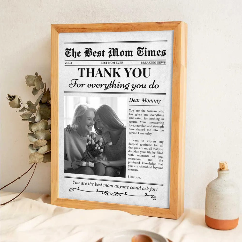 Custom Photo A Mother’s Love Is My Greatest Blessing - Personalized Canvas Print - Gift For Mom, Mother's Day