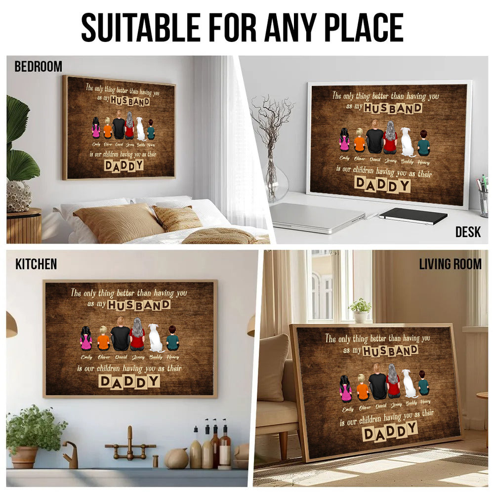 The Only Thing Better Than - Personalized Canvas - Gift For Family Members, Mom and Dad