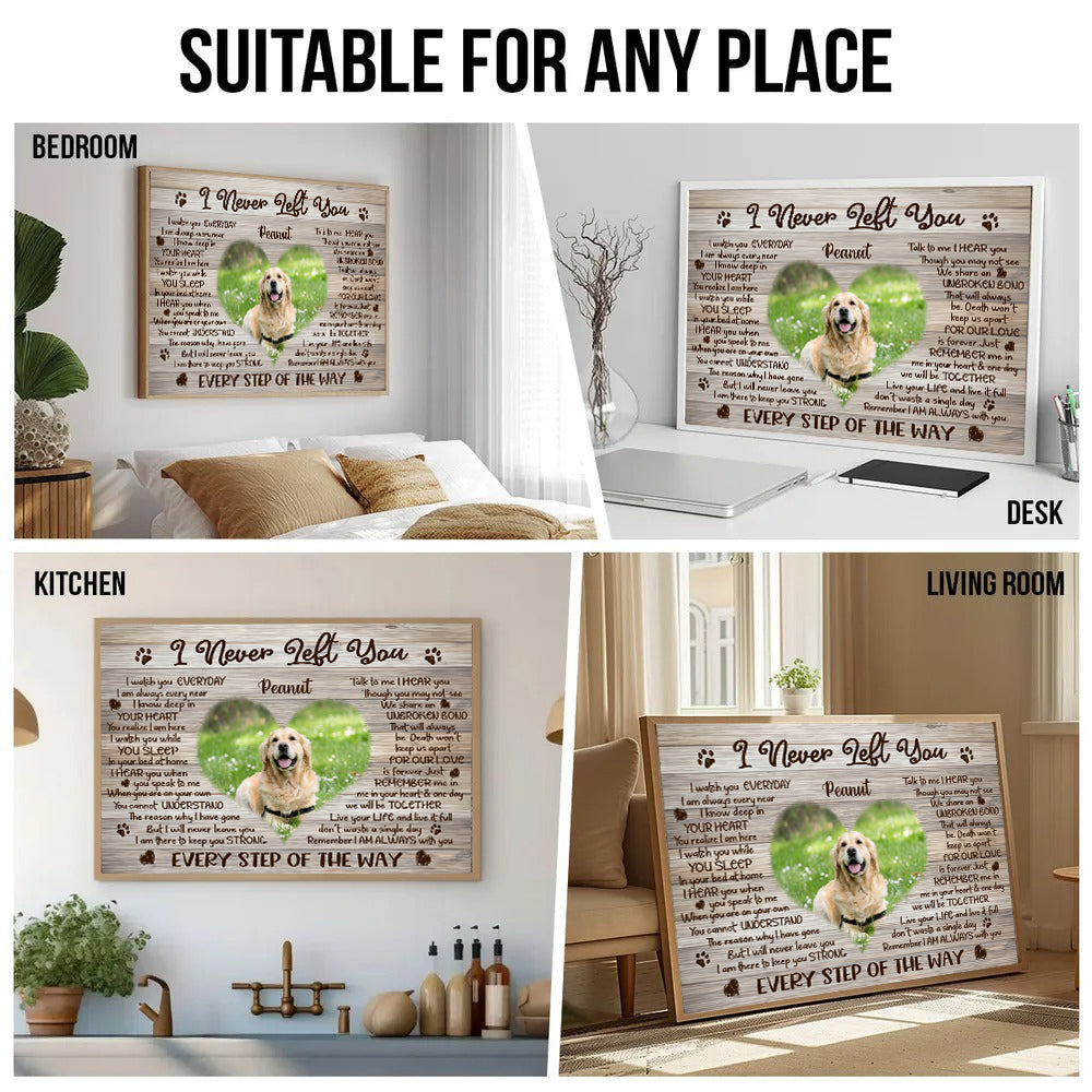 Custom Photo The Moment That You Left Me - Personalized Canvas - Memorial Gift For Dog Lovers, Cat Lovers, Pet Lovers