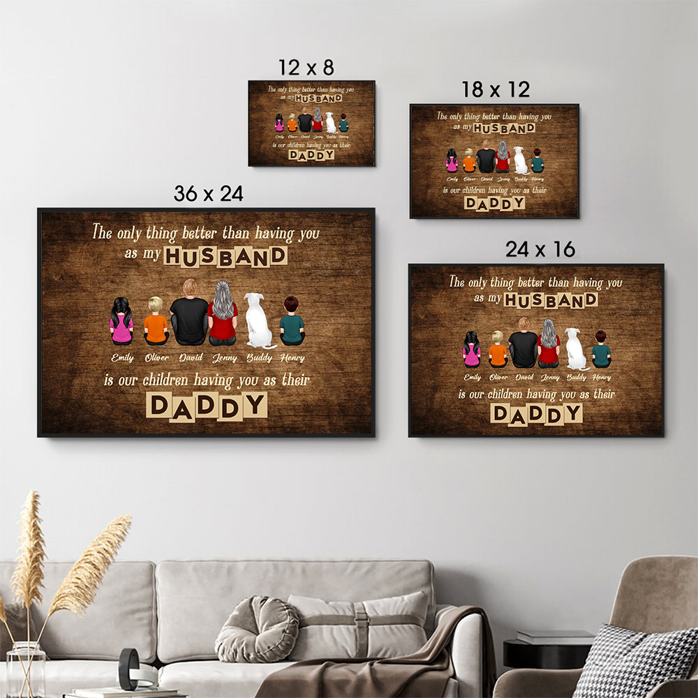 The Only Thing Better Than - Personalized Canvas - Gift For Family Members, Mom and Dad