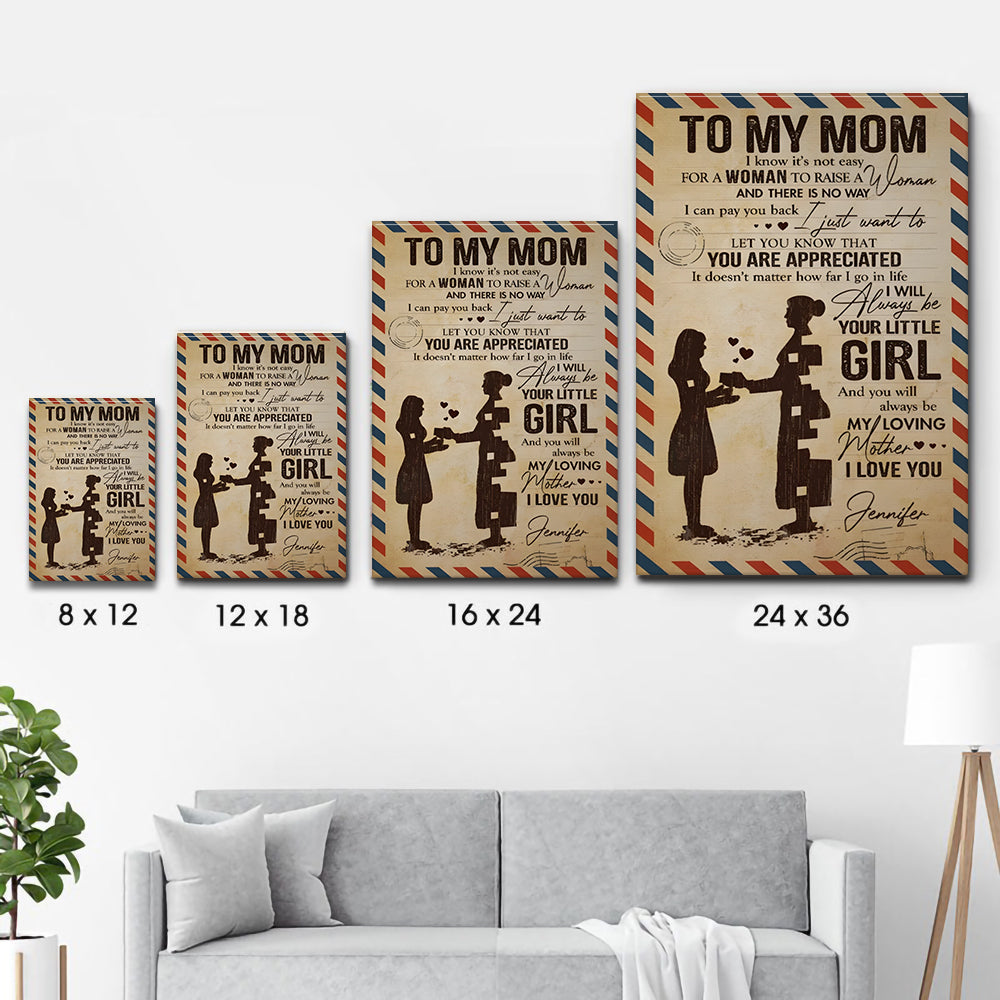 To My Beloved Mom & Dad - Personalized Canvas Prints - Gift For Mom & Dad, Mother's Day, Father's Day