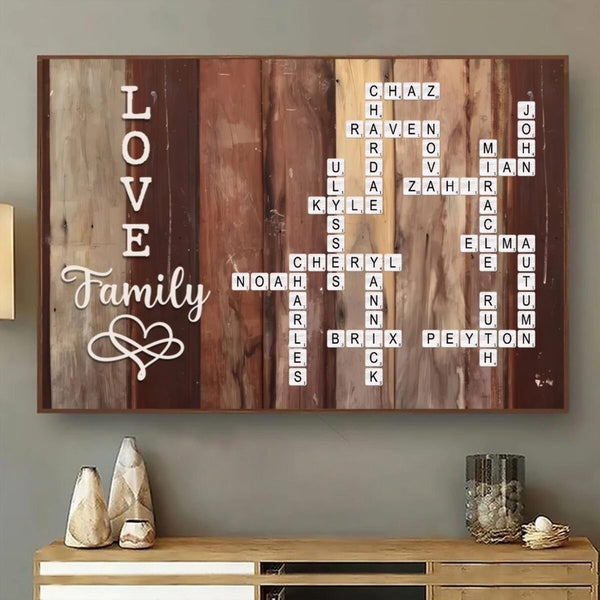 Family Crossword Art